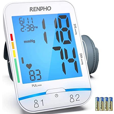 RENPHO Blood Pressure Cuffs for Home Use with Alarm
