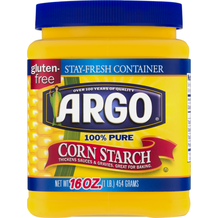 Argo 100%纯玉米淀粉, 16 Oz，4罐装