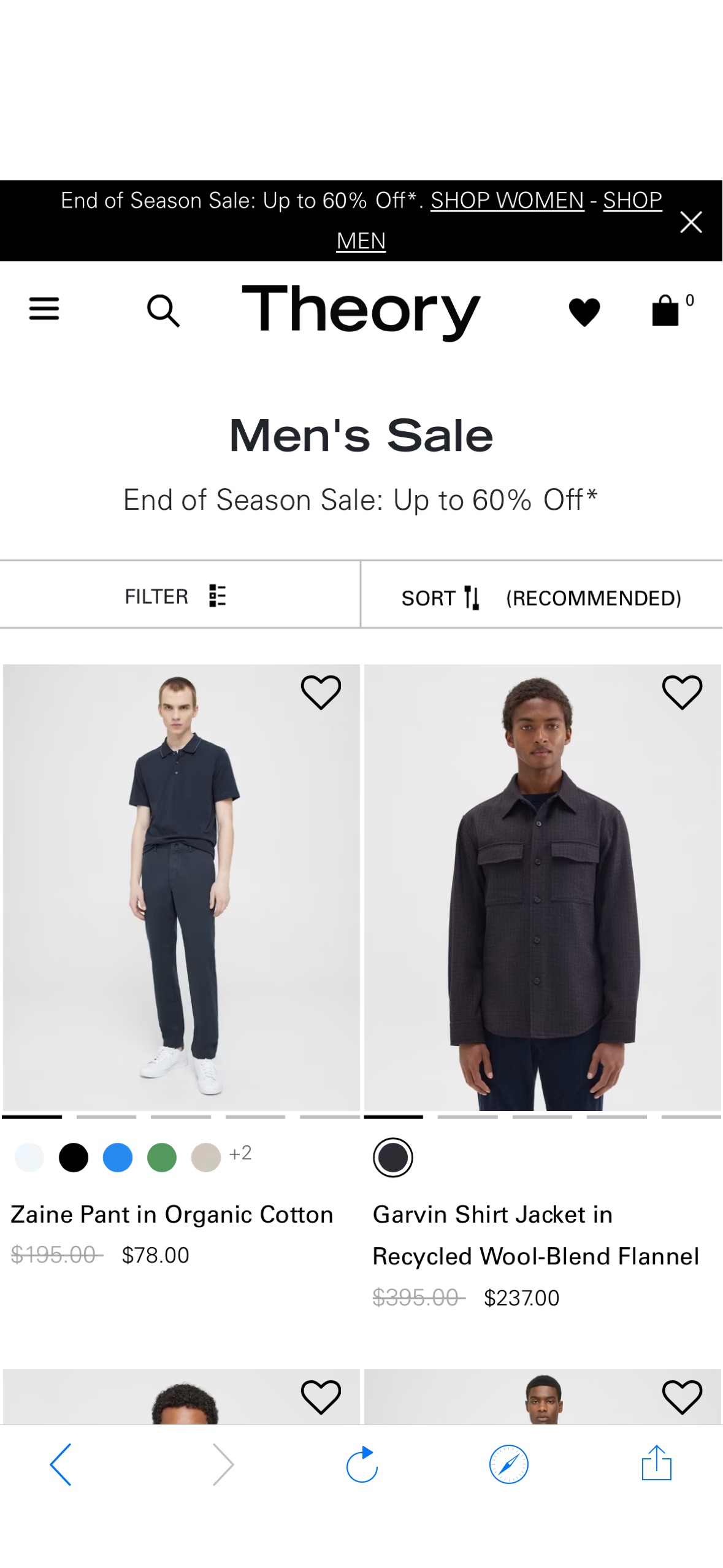 Men's Sale | Theory低至四折