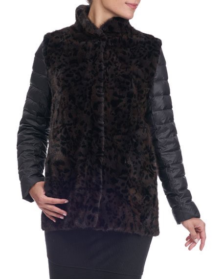 Gorski Mink Fur Jacket with Detachable Quilted Sleeves 衣服
