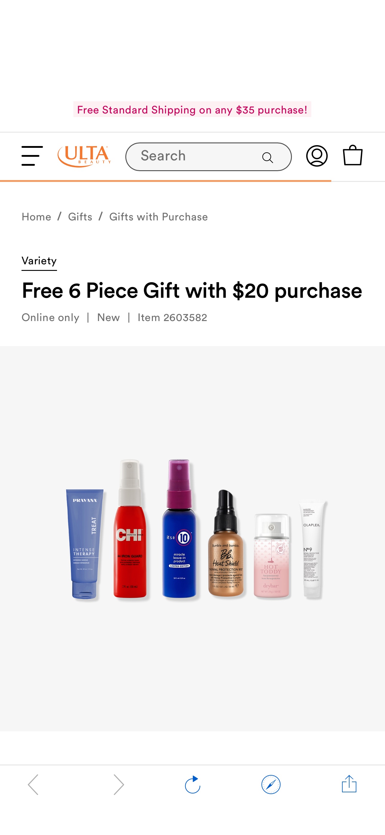 Free 6 Piece Gift with $20 purchase - Variety | Ulta Beauty