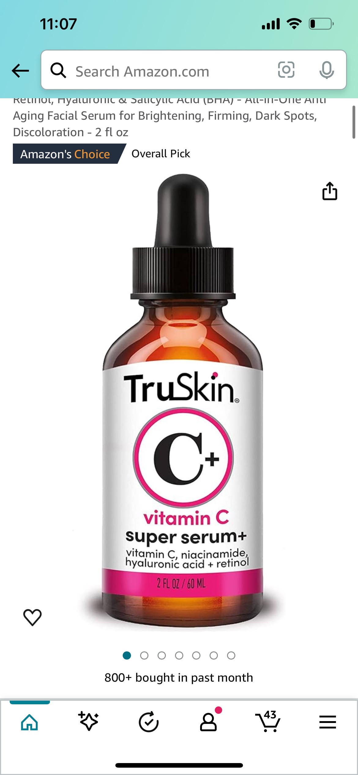 Amazon.com: TruSkin Vitamin C Face Serum – Anti Aging Facial Serum with Vitamin C, Hyaluronic Acid, Vitamin E & More – Brightening Serum for Dark Spots, Even Skin Tone, Eye Area, Fine Lines & Wrinkles