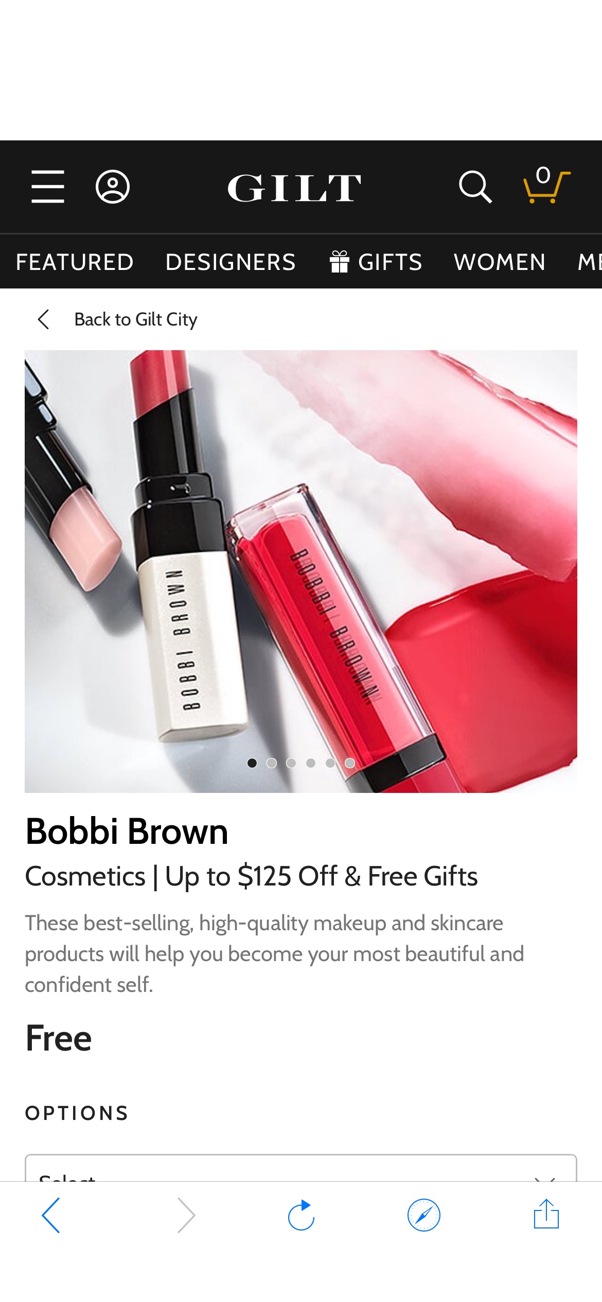 Bobbi Brown Cosmetics | Up to $125 Off & Free Gifts / Gilt现有Bobbi Brown Cosmetics官网消费满$300减$125 coupon免费领取，变相5.8折