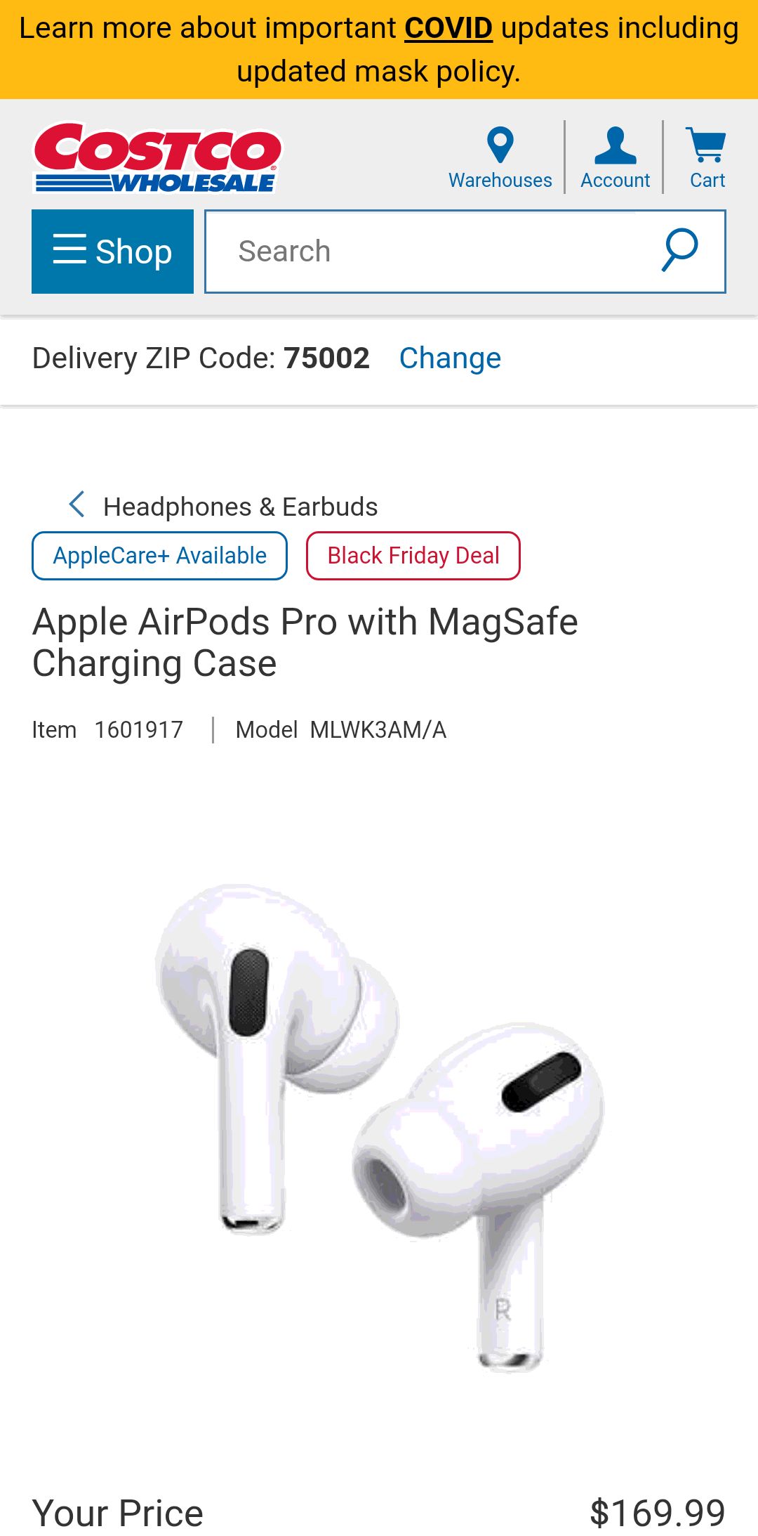 Apple AirPods Pro costco 店内bug价