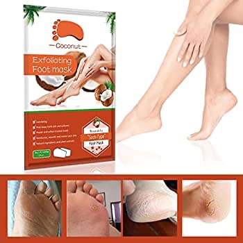 Amazon.com: Foot Peel Mask-3 Pack,Foot Exfoliating Set With Coconut Serum,Baby Foot Peeling-Cracked Feet Treatment,Dead Skin Heel Scraper For Feet