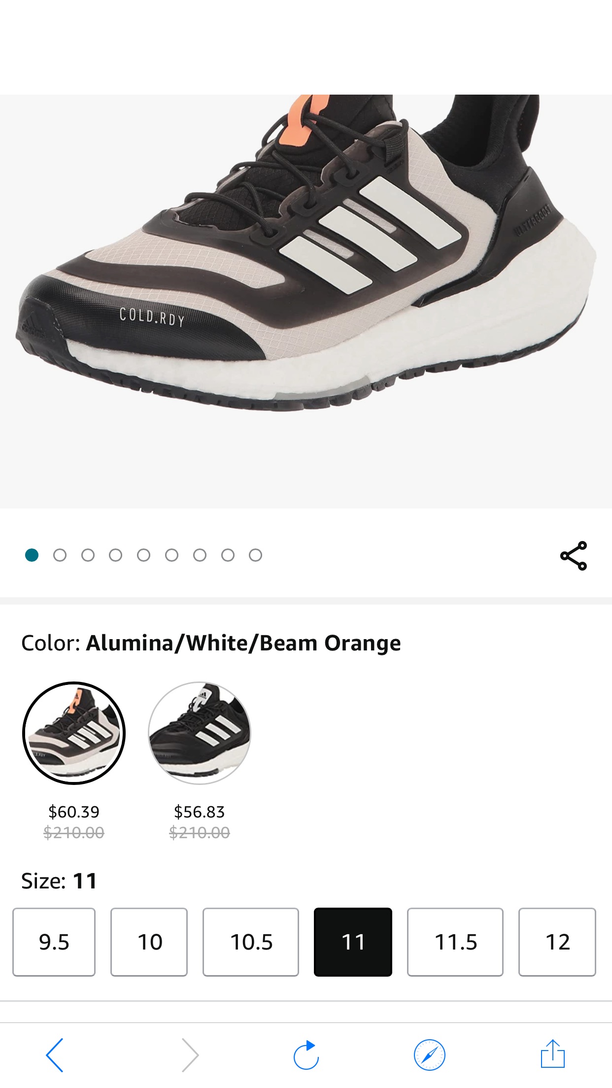 Amazon.com | adidas Women's Ultraboost 22 Cool.RDY Running Shoe, Black/White/Grey, 5.5 | Road Running