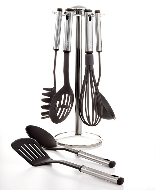 厨房七件套Martha Stewart Collection 7 Piece Kitchen Utensil Set with Stand, Created for Macy's & Reviews - Kitchen Gadgets - Kitchen - Macy's