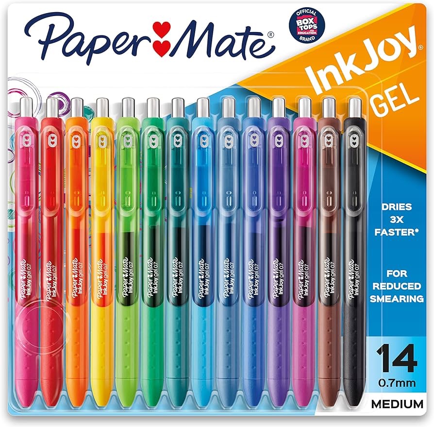 Amazon.com: Paper Mate® Gel Pens | InkJoy® Pens, Medium Point, Assorted, 14 Count : Office Products