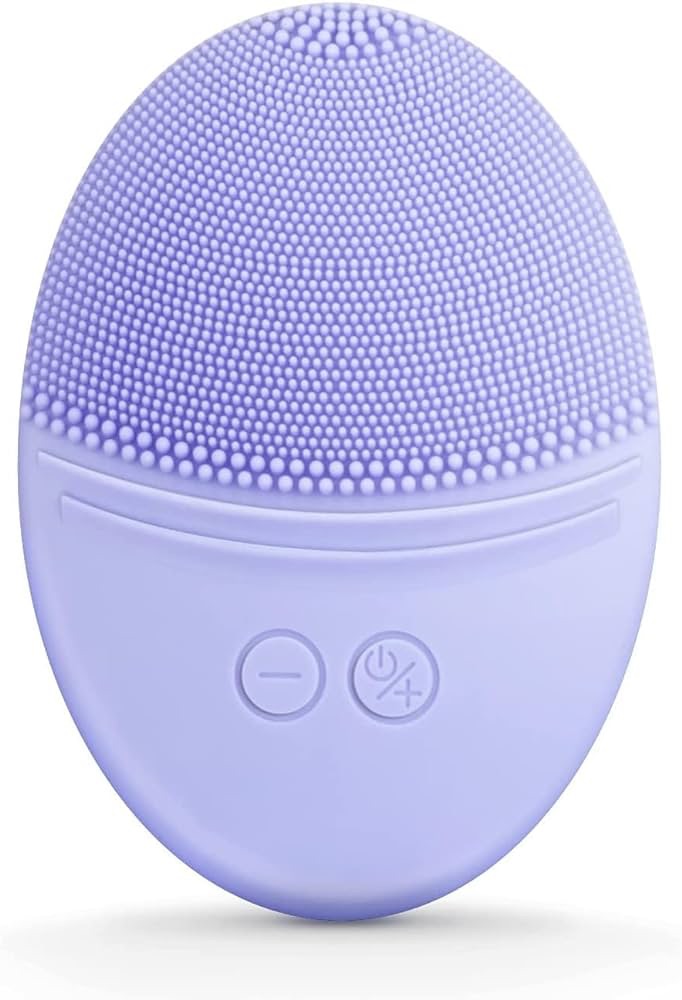 Amazon.com: EZBASICS Facial Cleansing Brush Made with Ultra Hygienic Soft Silicone, Waterproof Sonic Vibrating Face Brush for Deep Cleansing, Gentle Exfoliating and Massaging, Inductive Charging (Viol