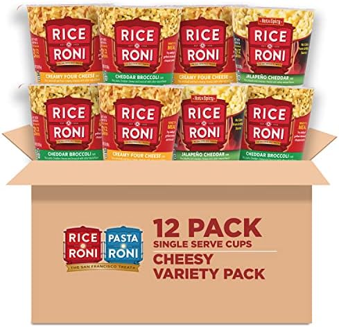 Amazon.com : Rice-a-Roni Cheesy Cups, 3-Flavor Variety Pack, 2.25 Oz (Pack of 12) : Grocery &amp; Gourmet Food