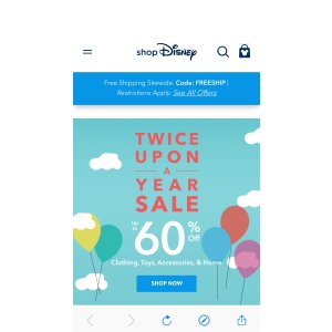至低4折➕包邮 shopDisney | Official Site for Disney Merchandise