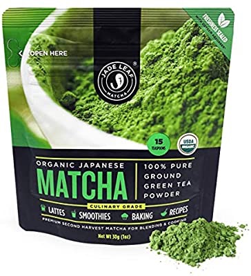Jade Leaf Organic Matcha Green Tea Powder - Authentic Japanese Origin 抹茶粉闪购