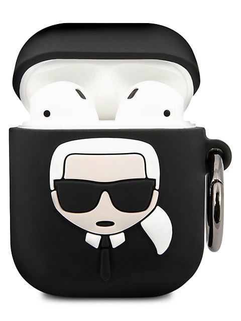 Karl Lagerfeld Paris Embossed 3D Logo AirPods Case Cover on SALE | Saks OFF 5TH耳机壳