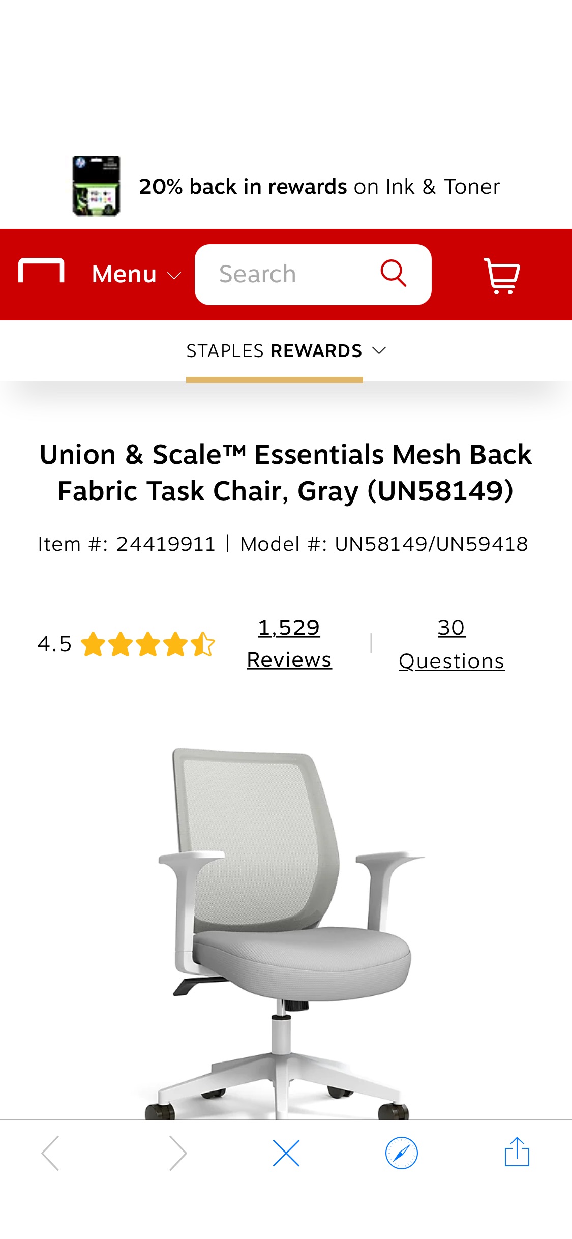 Union & Scale™ 人体工学办公椅