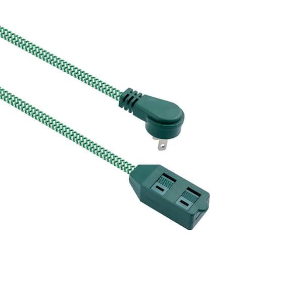 10 ft. 16-Gauge/2 Green Braided Extension Cord