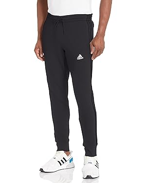Amazon.com: adidas Men&#39;s Essentials French Terry Cuffed 3-Stripes Pants, Black, X-Large : Clothing, Shoes &amp; Jewelry