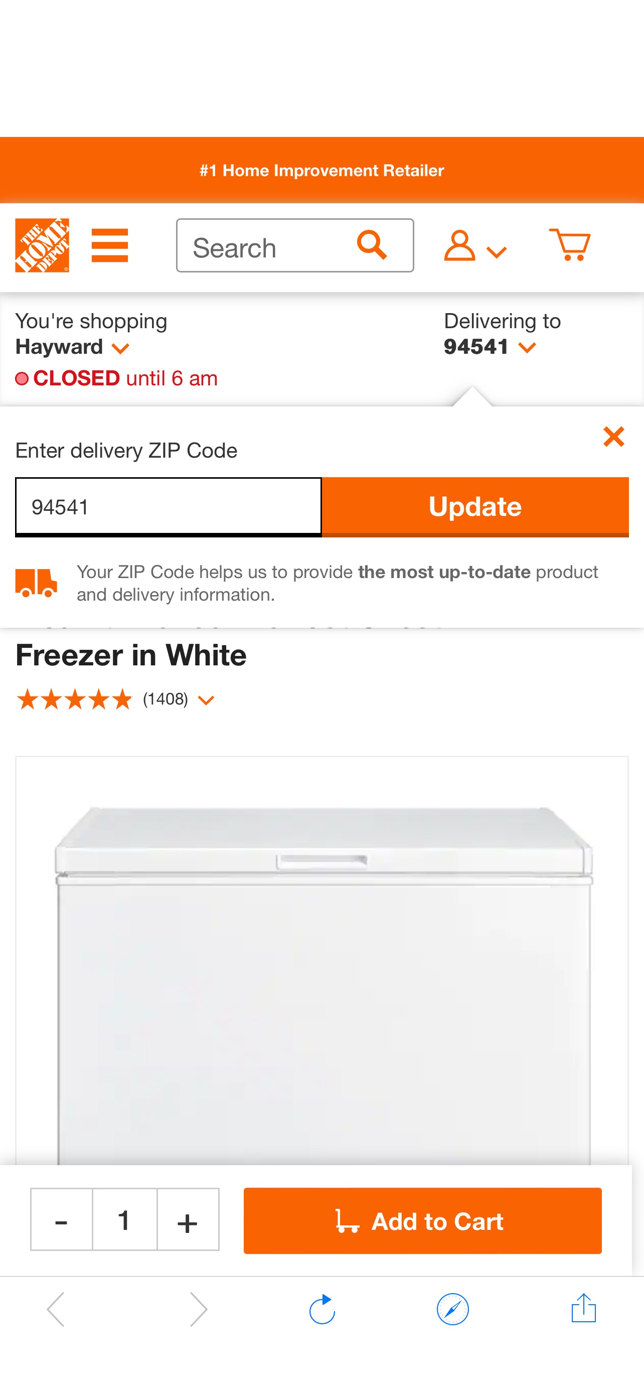 VISSANI 7 cu. ft. Manual Defrost Chest Freezer in White MDCF7WH - The Home Depot