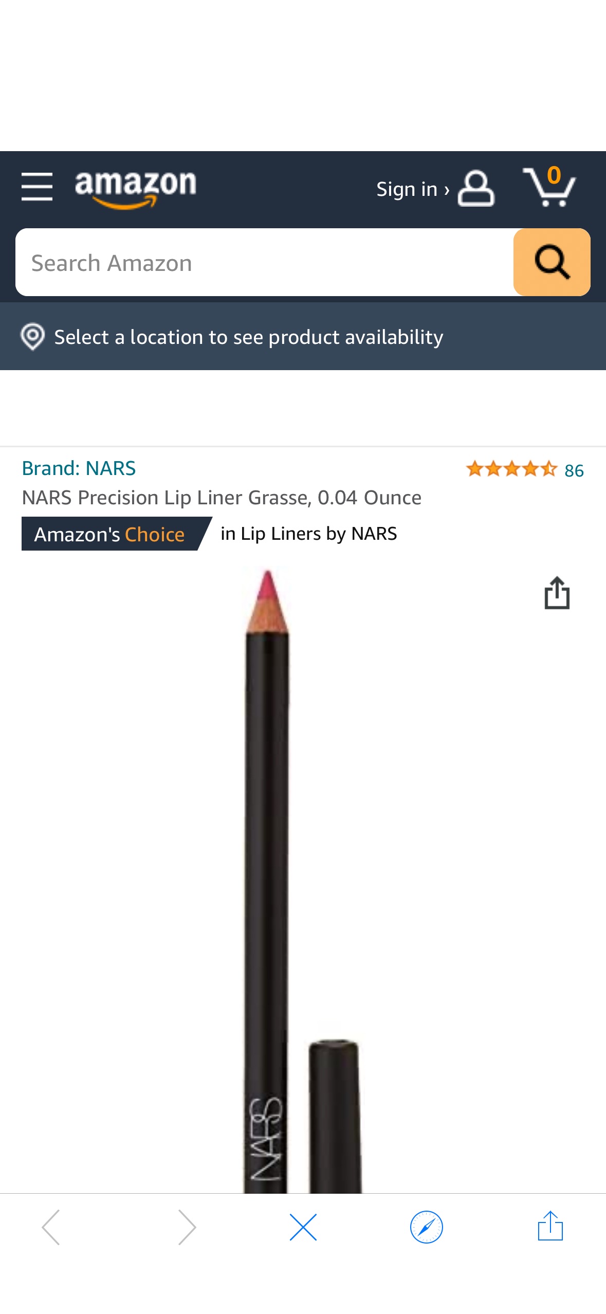 Amazon.com : NARS Precision Lip Liner Grasse, 0.04 Ounce : Beauty & Personal Care唇线笔