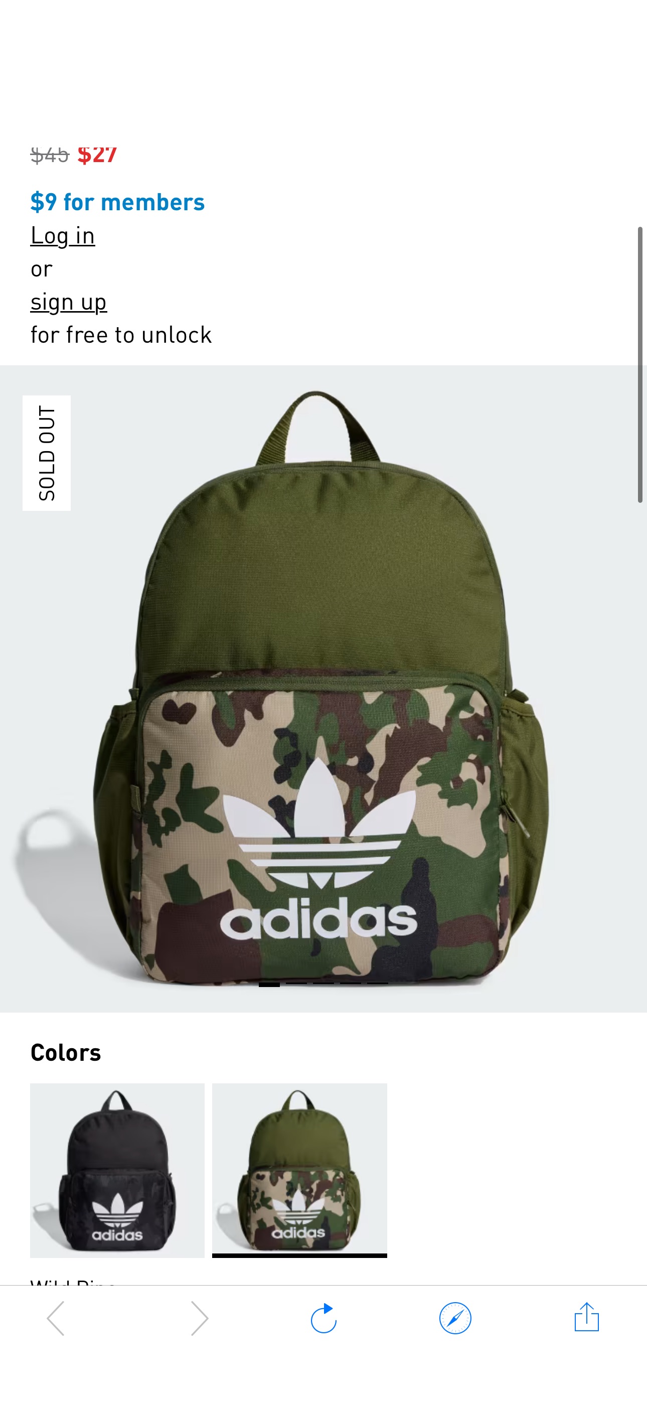 adidas Camo Graphics Backpack - Green | Unisex Lifestyle | adidas US $7 Reg. $45 Adidas CAMO GRAPHICS BACKPACK
Log in and use code OFF15