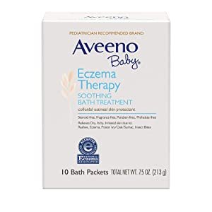 Aveeno Baby Eczema Therapy Soothing Bath Treatment with Natural Colloidal Oatmeal, 10 ct.
