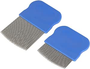 Amazon.com: Ezy Dose Kids Lice and Eggs Comb | Hair Care for Baby, Toddler, Adult | Stainless Steel Pin Teeth | Pack of 2 (Short/Long) : Health &amp; Household