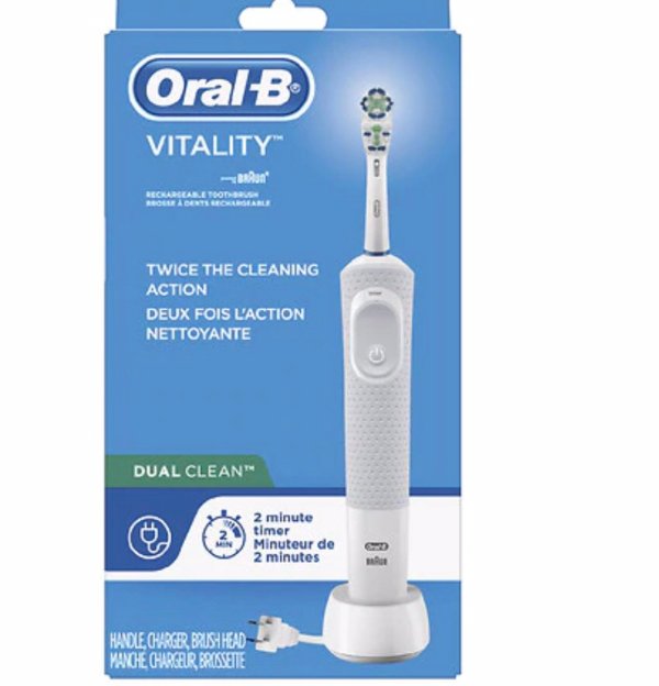 Oral-B Dual Clean Rechargeable Toothbrush and Automatic Timer