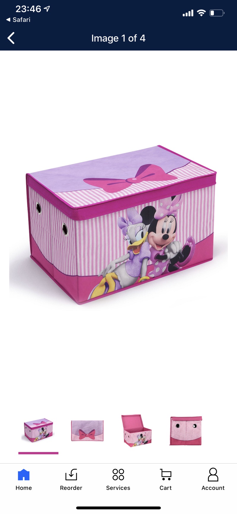 Disney Minnie Mouse Fabric Toy Box by Delta Children - Walmart.com

迪士尼儿童米妮布艺玩具盒