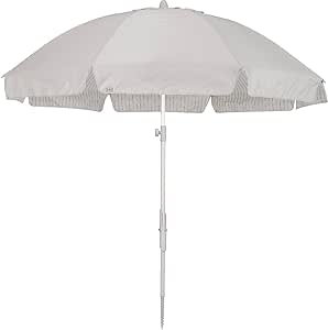 Amazon.com: CleverMade Premium Malibu Beach Umbrella, Wind Resistant with Sand Anchor and Carry Bag, UPF 50+ Sun Protection, Perfect for Picnic, Backyard, Lawn, Sand : Home &amp; Kitchen