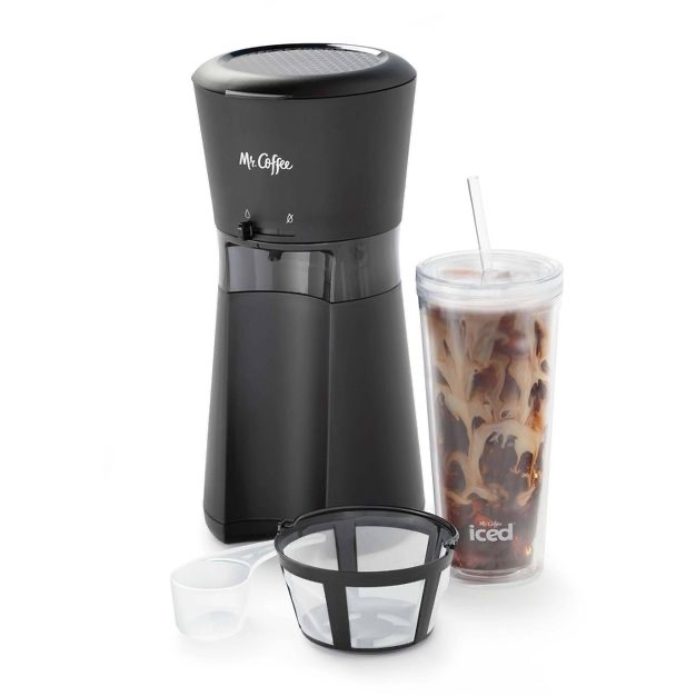 Mr. Coffee Iced Coffee Maker With Reusable Tumbler And Coffee Filter 咖啡机 - Black : Target
