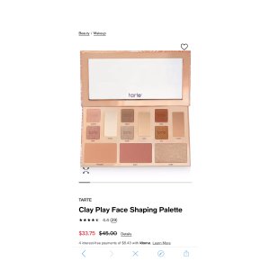 $33.75 Tarte Clay Play Face Shaping Palette & Reviews - Makeup - Beauty - Macy s