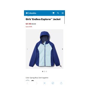 $21.98 Girls’ Endless Explorer™ Jacket | Columbia Sportswear