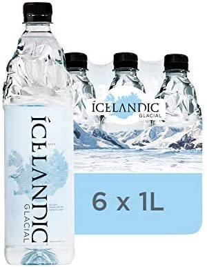 冰川天然碱性矿泉水1L装 6瓶