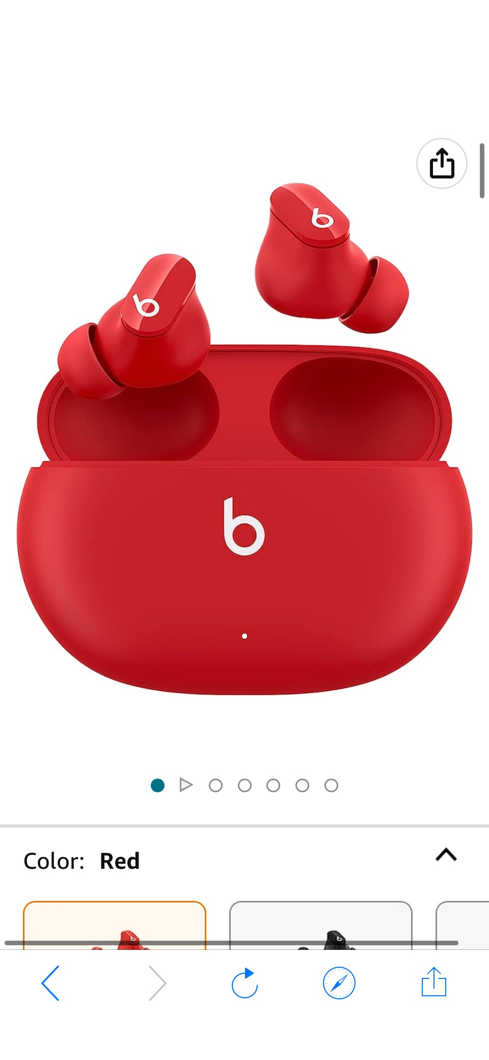 Amazon.com: Beats Studio Buds – True Wireless Noise Cancelling Earbuds – Compatible with Apple & Android, Built-in Microphone, IPX4 Rating, Sweat Resistant Earphones, Class 1 Bluetooth Headphones - Red : Electronics原价149.95