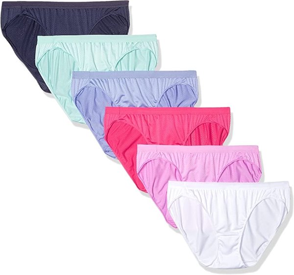Women's Ultra Light Bikini Panties 6 Pack