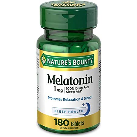 Melatonin by Nature's Bounty 1mg, 180 Tablets