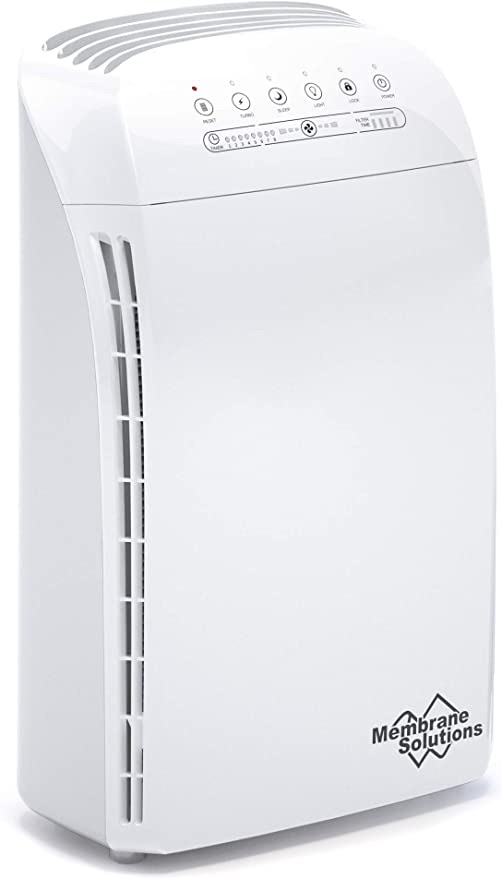 MSA3 Air Purifier for Home Large Room and Bedroom with H13 True HEPA Filter, 100% Ozone Free Air Cleaner for Smokers