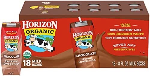 Shelf-Stable 1% Low Fat Milk Boxes, Chocolate, 8 oz., 18 Pack