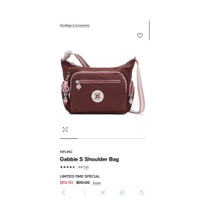 $59.4 Kipling Gabbie S Shoulder Bag & Reviews - Handbags & Accessories - Macy s