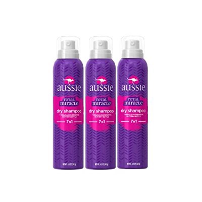 Aussie Total Miracle Collection 7N1 Dry Shampoo, 4.9 Fluid Ounce (Pack of 3)
