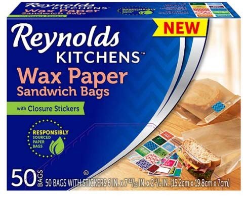 Amazon.com: Reynolds Kitchens 蜡纸三明治袋 50个