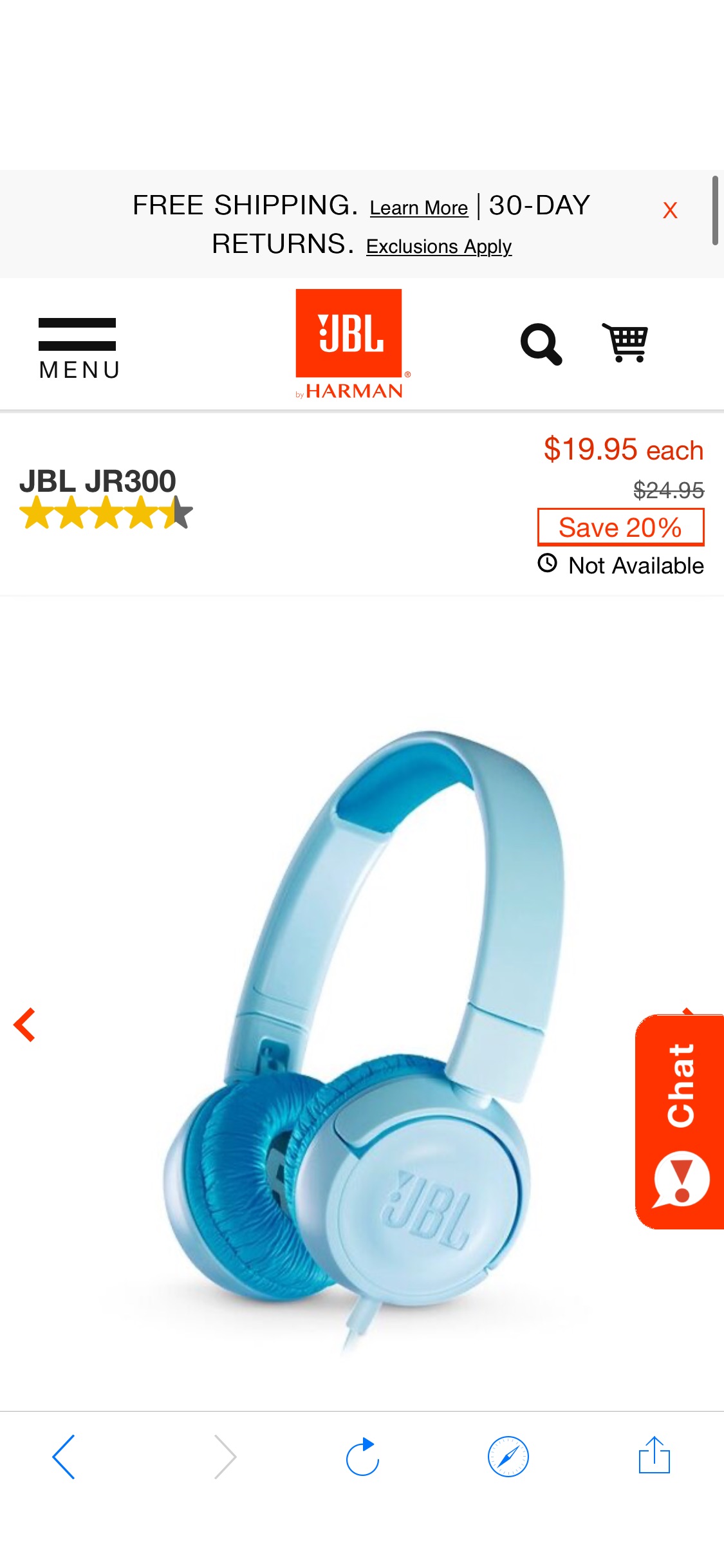 JBL JR300 | 儿童罩耳式有线耳机