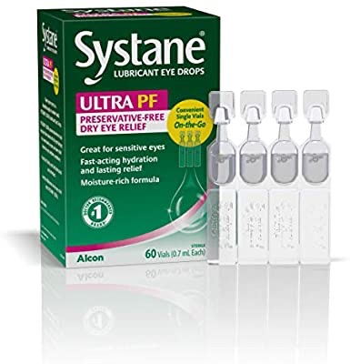Amazon.com: Systane Ultra Lubricant Eye Drops, 60 Count (Pack of 1): Health & Personal Care便携式眼药水