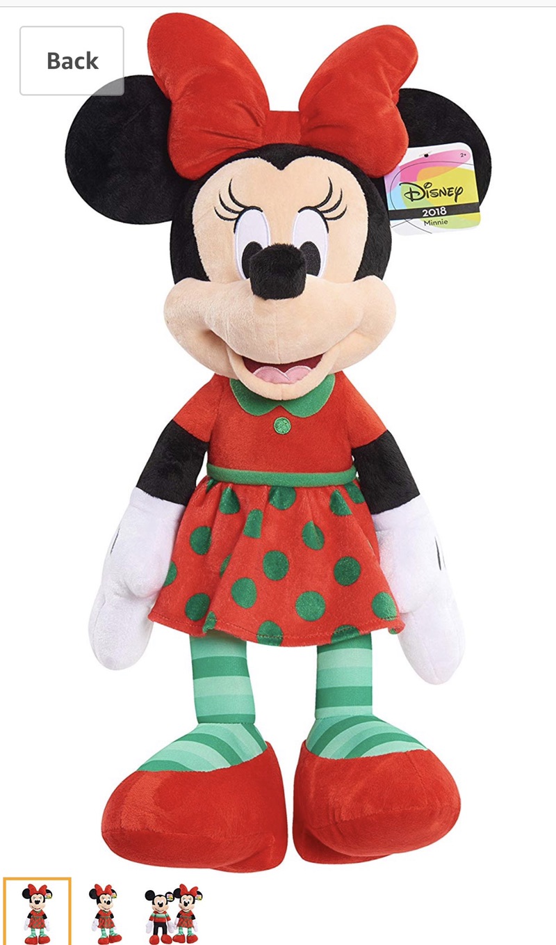 Amazon.com: Disney Minnie Mouse Holiday 2018 Plush: Toys & Games 迪士尼米妮