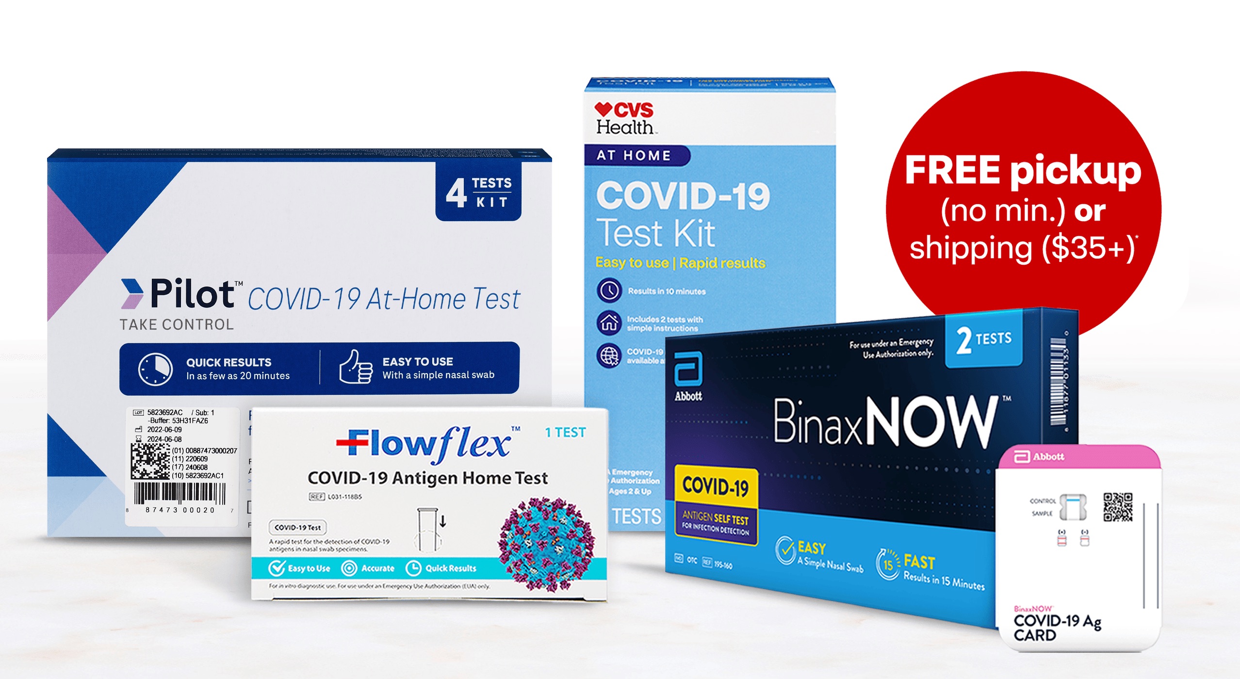 免费新冠自测盒 At Home COVID Test - CVS Pharmacy