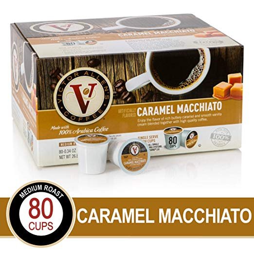 Victor Allen’s Caramel Macchiato Medium Roast Coffee for K-Cup