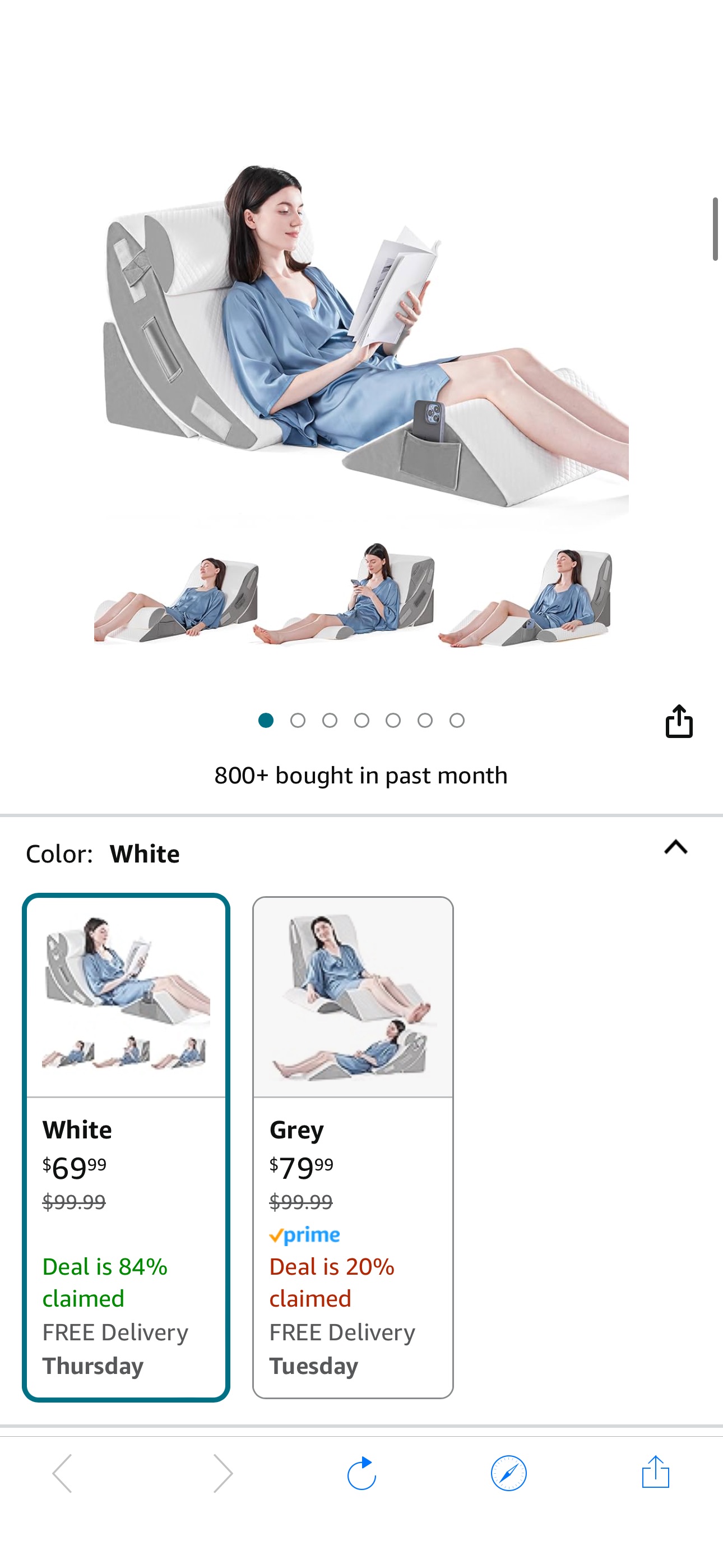 Amazon.com: $28.xx Reg. $99 4pcs Orthopedic Bed Wedge Pillow Set for Sleeping, Post Surgery

Clip Ld and code CD2VGTC5