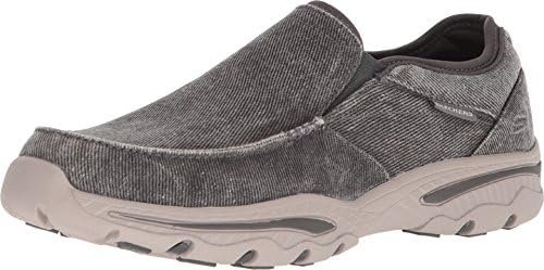 Skechers mens Relaxed Fit-creston-moseco Moccasin, Charcoal