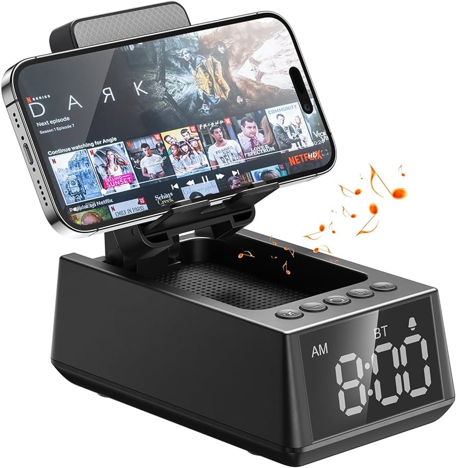 Amazon.com: Gifts for Him, Her, Cell Phone Stand Bluetooth Speakers, Cool Tech Kitchen Gadgets Adjustable Phone Holder, Wireless Speaker for iPhone/Samsung/iPad Tablet, Birthday for Men Women Dad Who 
