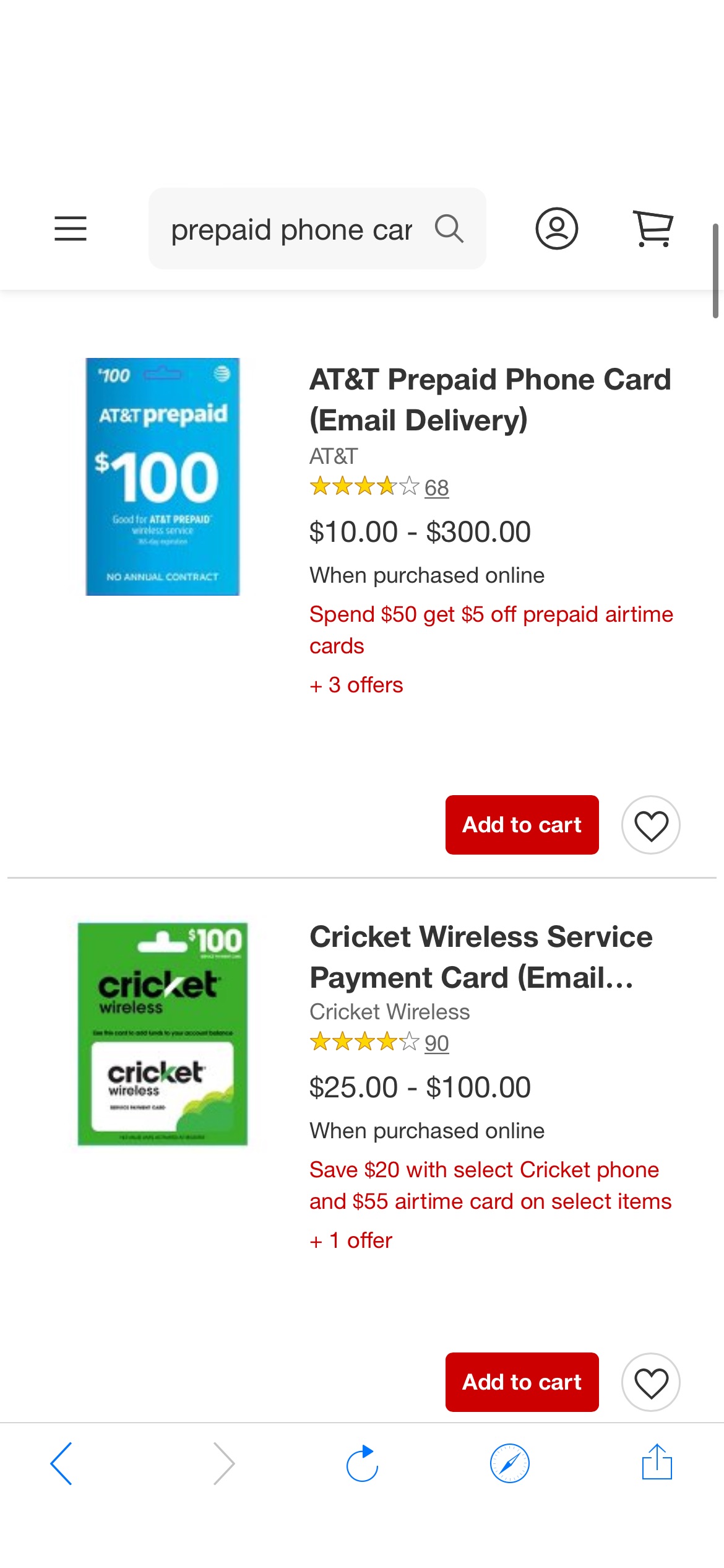 Prepaid Phone Cards : Target