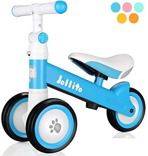 Jollito Baby Balance Bike, Adjustable Toddler Baby Bicycle